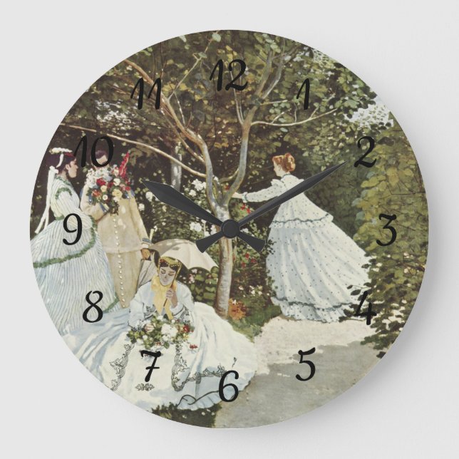 Relógio Grande Um moinho de vento em Zaandam Claude Monet (Frente)