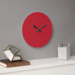Relógio Grande Um quadrado vermelho delimitado por uma fina borda<br><div class="desc">Melhore a sua decoração com esta arte quadrada vermelha que chama a atenção,  carinhosamente limitada por um fino contorno branco. O impressionante contraste visual adiciona um toque moderno a qualquer sala,  fazer-o um ponto focal perfeito para o seu espaço.</div>