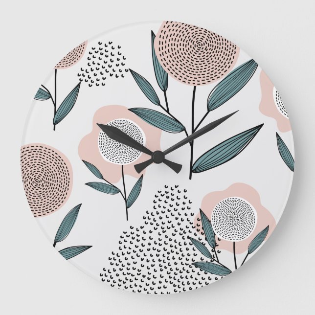 Relógio Grande Um rosa (Frente)