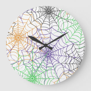 Relógio Grande Um simples padrão na Web da aranha de Halloween