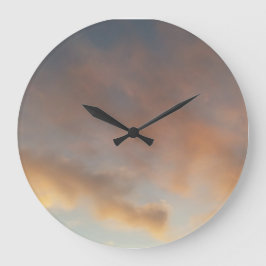 Relógio Grande Uma caminhada nas nuvens 3 nuvens cor-de-rosa num 