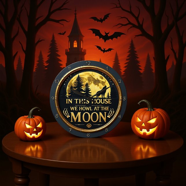 Relógio Grande Uma Casa que Ganha na Lua (Criador carregado)