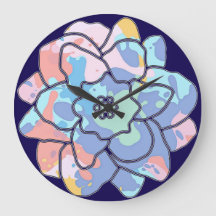 Uma flor feita de manchas de tinta