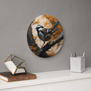 Relógio Grande Uma Serenada Robin na Canopia,