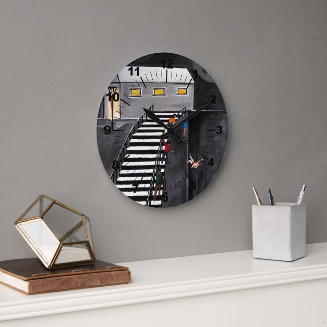 Relógio Grande Unnecessary Steps Painting by Alfred Fox (Escritório)