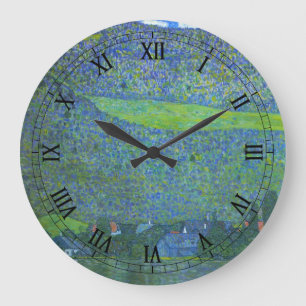 Relógio Grande Unterach no Attersee por Klimt, Arte Nova vintage