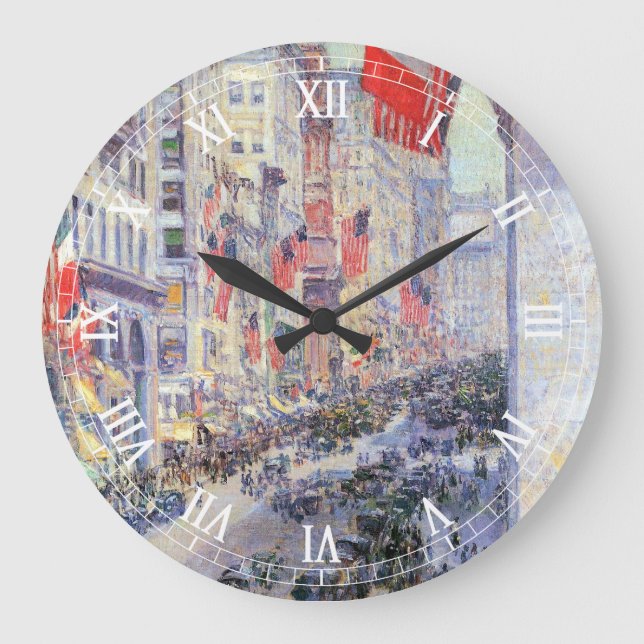 Relógio Grande Up the Avenue from 34th Street, maio de 1917, por  (Frente)