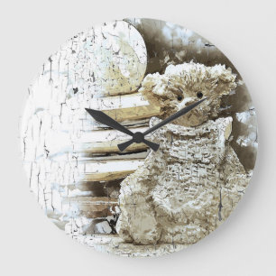 Relógio Grande Urso de Pelúcia