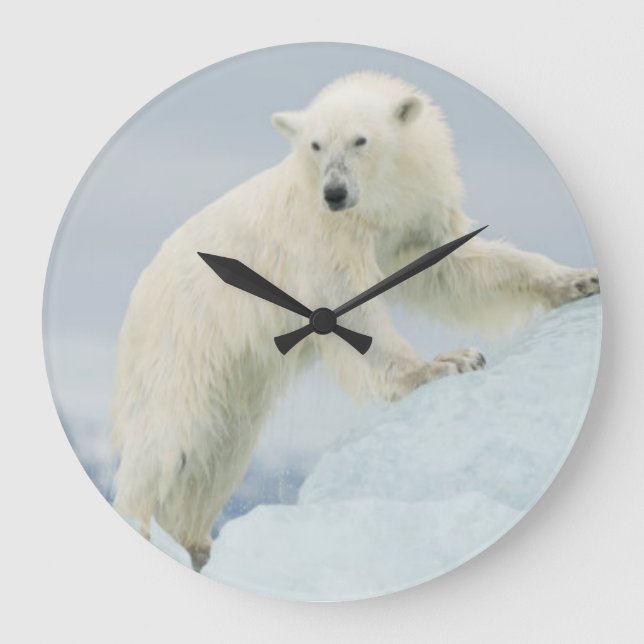 Relógio Grande Urso polar no Verão (Frente)