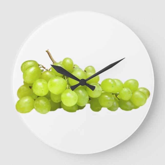 Relógio Grande "Uvas verdes" - relógios de design (Frente)