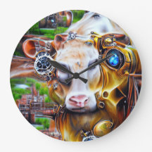 Vaca cibernética Steampunk