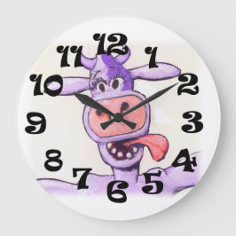 Relógio Grande Vaca Roxa