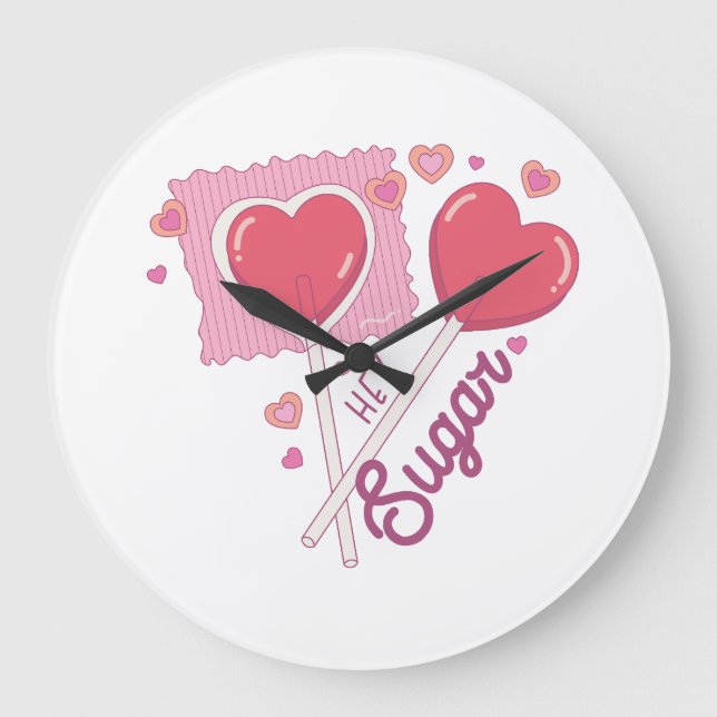 Relógio Grande Valentine Ei Açúcar (Frente)