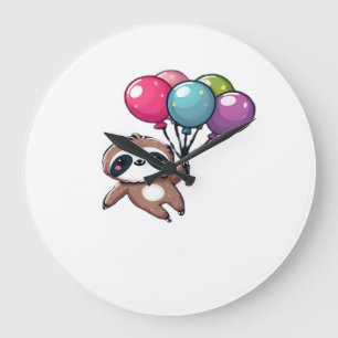 Relógio Grande Vamos nos divertir É meu Balão de Aniversário Preg