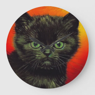 Relógio Grande Van Gogh Black Kitten