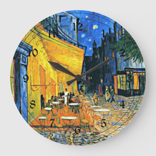 Relógio Grande Van Gogh: Cafe Terrace (Frente)