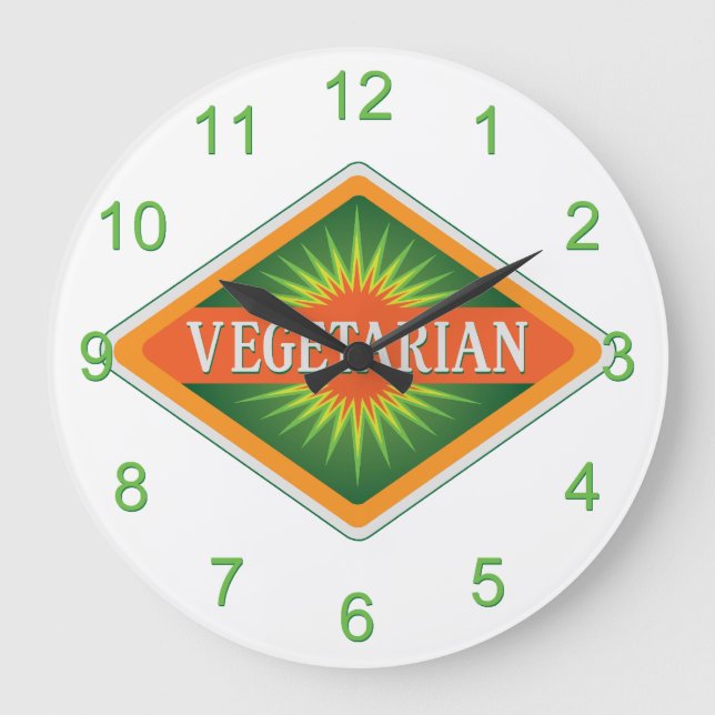 Relógio Grande Vegetariana (Frente)