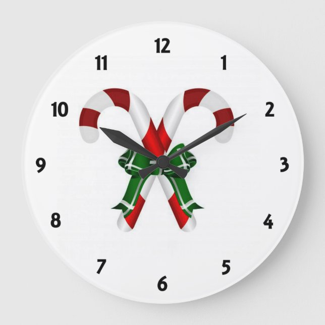 Relógio Grande Velas de Natal com Arco (Frente)