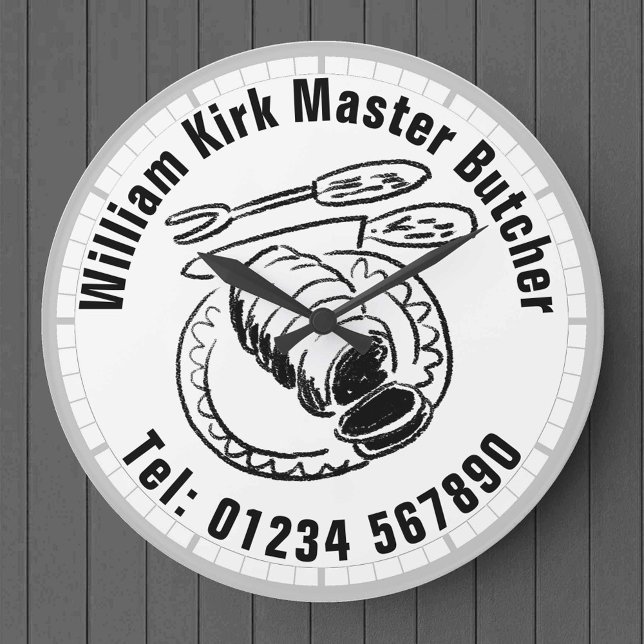 Relógio Grande Venda de carne de carniceiro (Criador carregado)