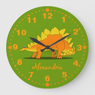 Relógio Grande Verde personalizado dinossauro do pulso de disparo