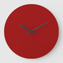 Relógio Grande Vermelho Carmim Cor Sólida