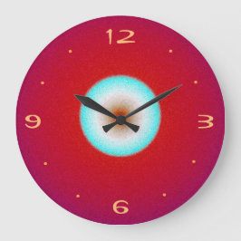 Relógio Grande Vermelho com Aqua Center>Relógio de cozinha