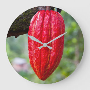 Relógio Grande vermelho de cacau