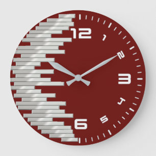 Relógio Grande Vermelho moderno
