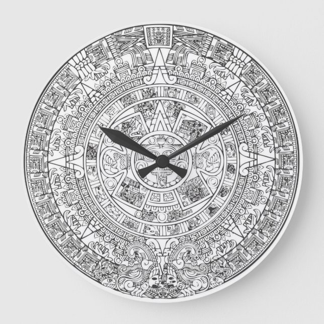 Relógio Grande Vetor de Calendário do Aztec de todos os Relógios (Frente)