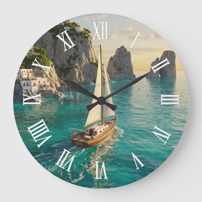 Relógio Grande Viagem para Capri Itália (Frente)