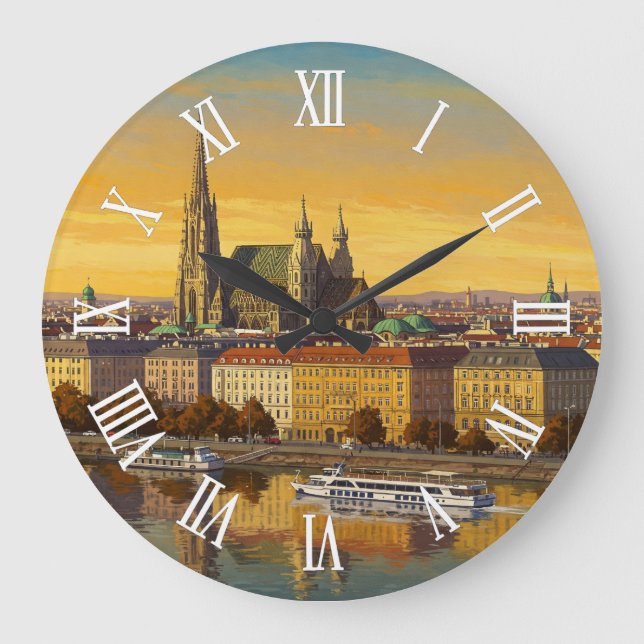 Relógio Grande Viagem Viena Áustria (Frente)