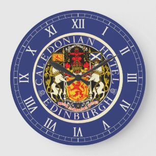 Relógio Grande Viagens vintage Caledonian Hotel Edinburgh Scotlan