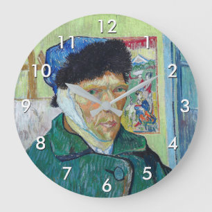 Relógio Grande Vincent van Gogh - Autorretrato com a orelha banda