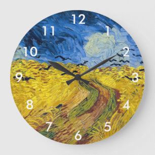 Relógio Grande Vincent van Gogh - Campo de Trigo com Corvos