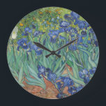 Relógio Grande Vincent Van Gogh - Irrises<br><div class="desc">Vincent Van Gogh - Irrises</div>