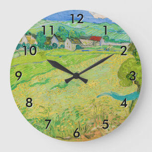 Relógio Grande Vincent van Gogh - Vista dos navios perto de Auver