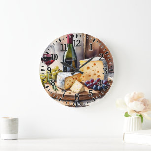 Relógio Grande Vinho e Queijo