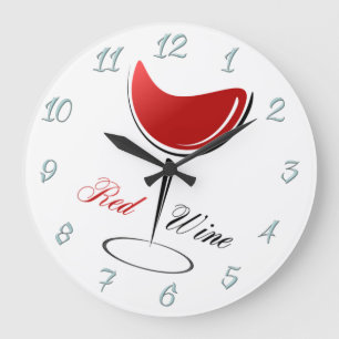 Relógio Grande Vinho tinto