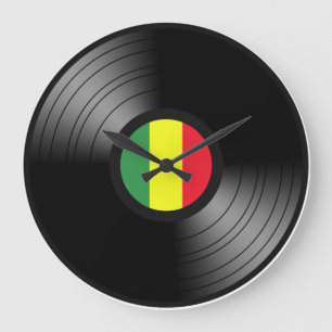 Relógio Grande Vinil reggae