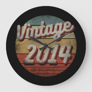 RELÓGIO GRANDE VINTAGE 2014 HOMENS MULHERES PRESENTE DE ANIVERSÁR