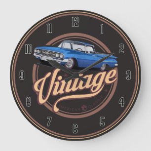 Relógio Grande Vintage American Classic El Camino Large Clock