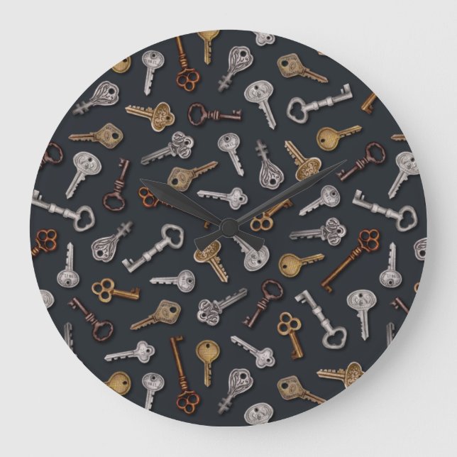Relógio Grande Vintage & Antique Keys (Frente)