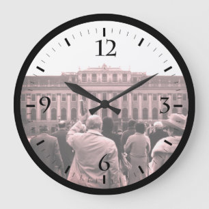 Relógio Grande Vintage Áustria Viena Schonbrunhouse Large Clo