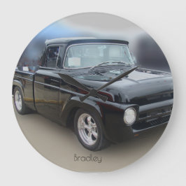 Relógio Grande Vintage Black Pickup Large Clock