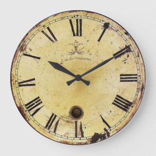 Relógio Grande Vintage Chique Wall Clock