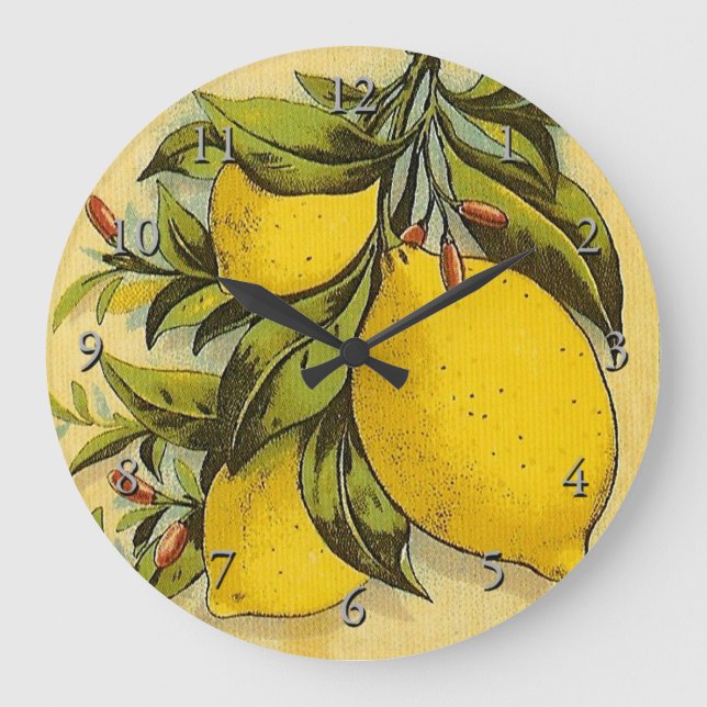 Relógio Grande Vintage Citronnelle (Frente)
