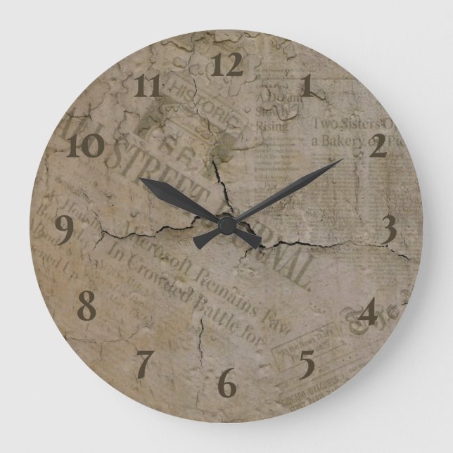 Relógio Grande Vintage clássico (Frente)