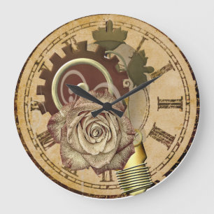 Relógio Grande Vintage Clock Collage