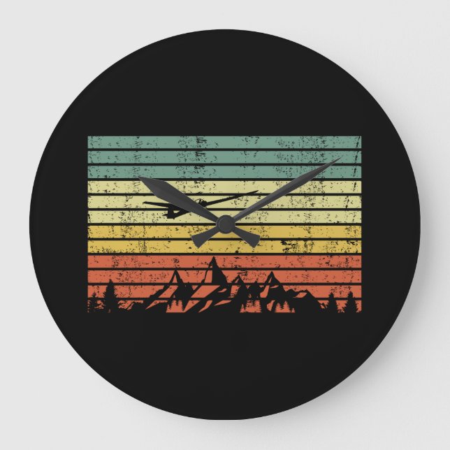 Relógio Grande Vintage do Piloto Planador Glider (Frente)