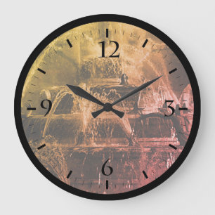 Relógio Grande Vintage France Versailles Palace Latona Fountain L